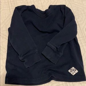 Baby Gap navy blue long sleeve shirt